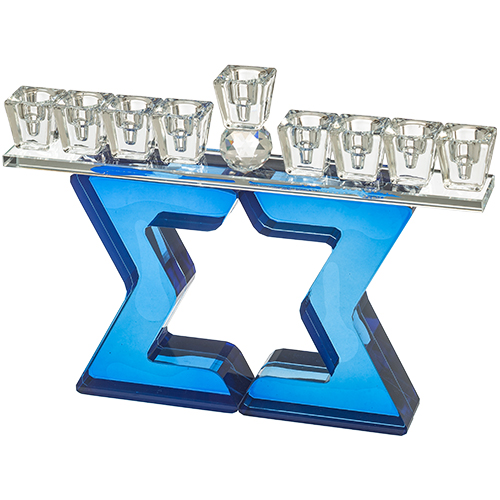 Crystal Elegant Menorah 17cm