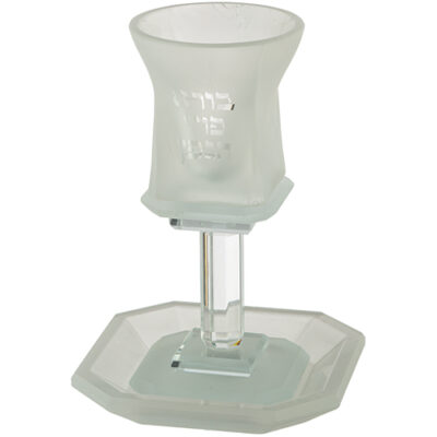 Crystal Kiddush Cup 16 cm Contain 100ml // 3.4oz