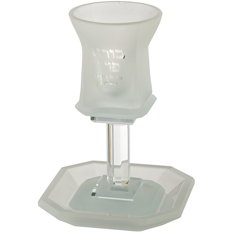 Crystal Kiddush Cup 16 cm Contain 100ml // 3.4oz