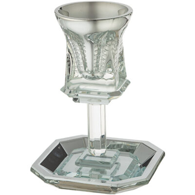 Crystal Kiddush Cup 16 cm Contain 100ml // 3.4oz