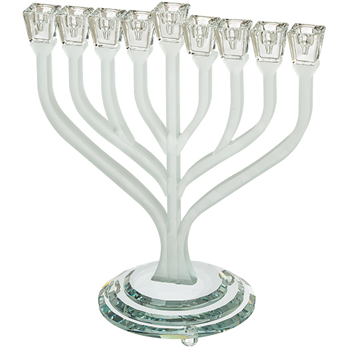 Crystal Elegant Menorah 23cm
