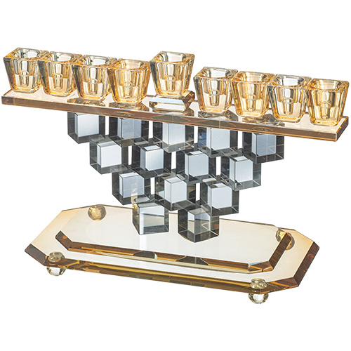 Crystal Elegant Menorah 17cm
