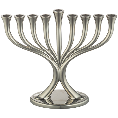 Metal Menorah 23*19 cm - Nickel