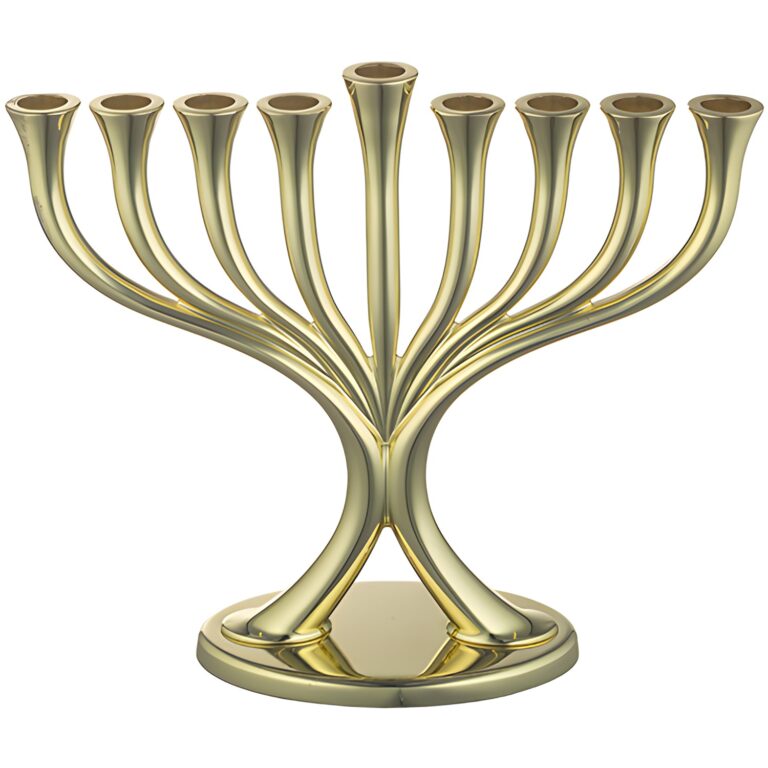 Metal Menorah 23*19 cm - Gold