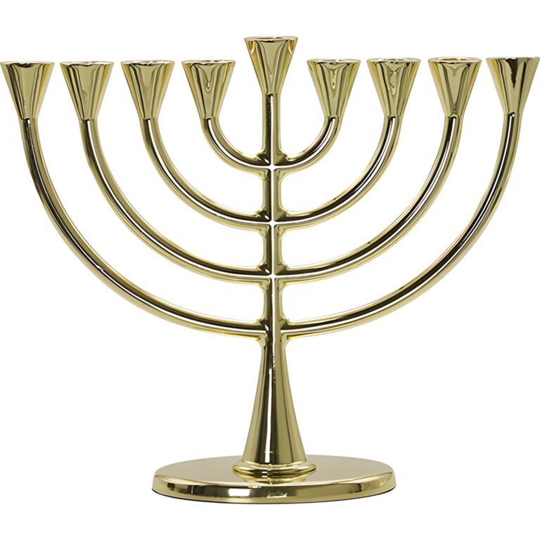 Metal Menorah 23*19 cm - Gold