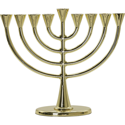 Metal Menorah 23*19 cm - Gold