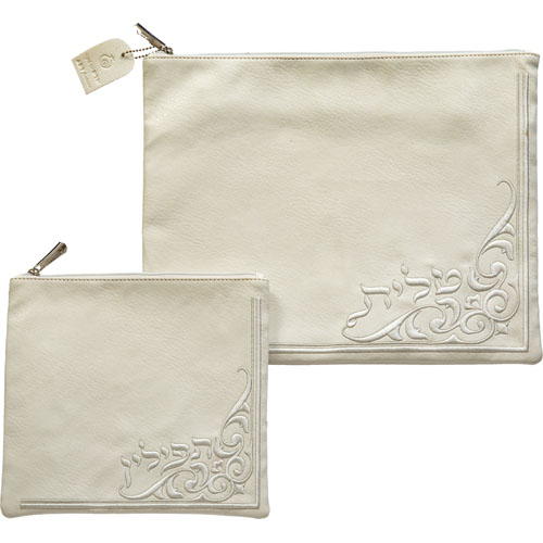 Leatherette Talit - Tefilin Set 36*29 cm