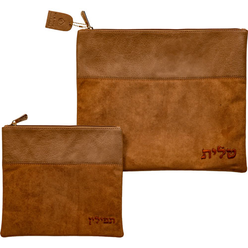 Leatherette Talit - Tefilin Set 36*29 cm