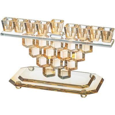 Crystal Elegant Menorah 16cm