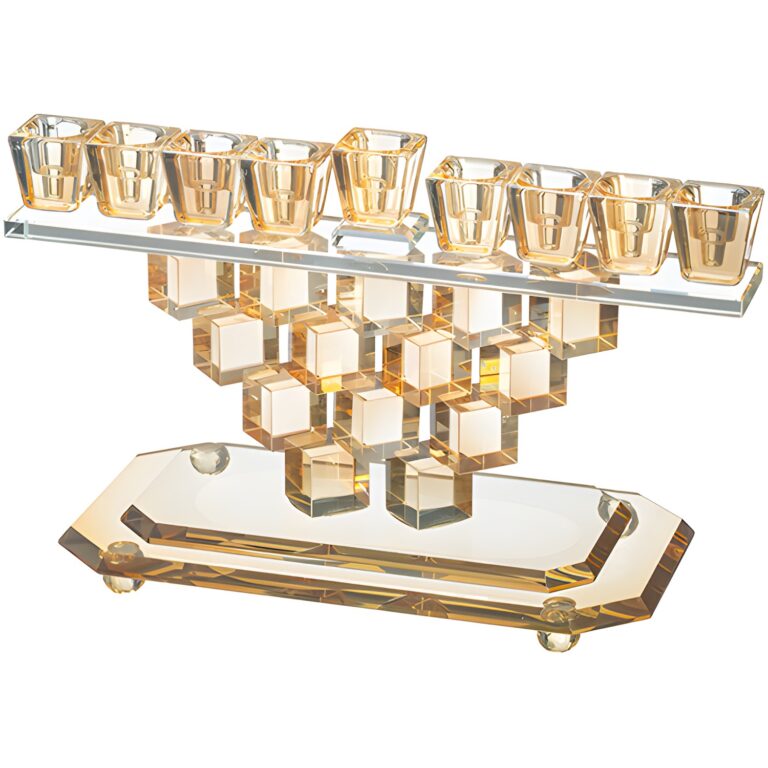 Crystal Elegant Menorah 16cm