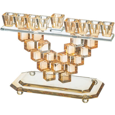 Crystal Elegant Menorah 16cm