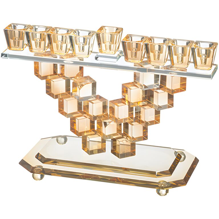 Crystal Elegant Menorah 16cm