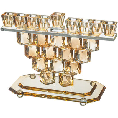 Crystal Elegant Menorah 16cm