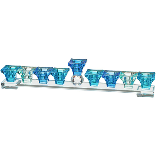 Elegant CrystalMenorah 37*6 cm