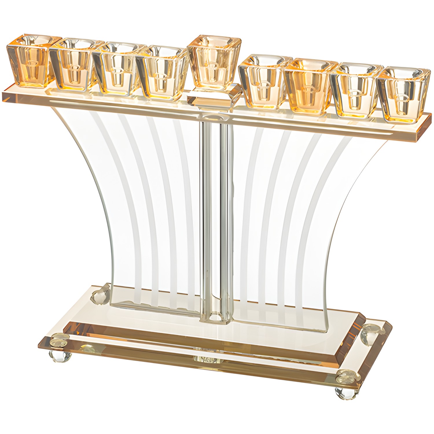 Crystal Elegant Menorah 21 cm