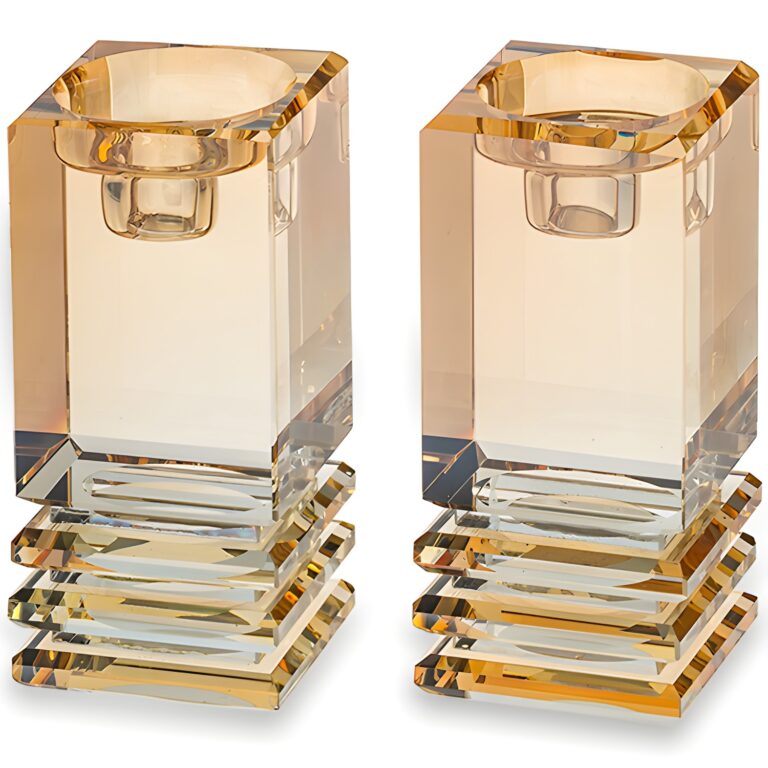 Crystal Candlesticks 11cm - Gold