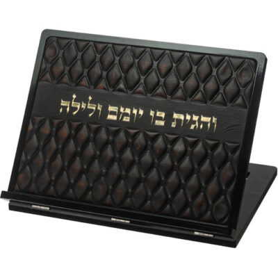 שטנדר אלגנטי עם לוח עור סינטטי 38x30 ס"מ