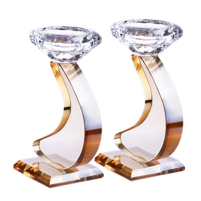 Crystal Candlesticks 14 cm