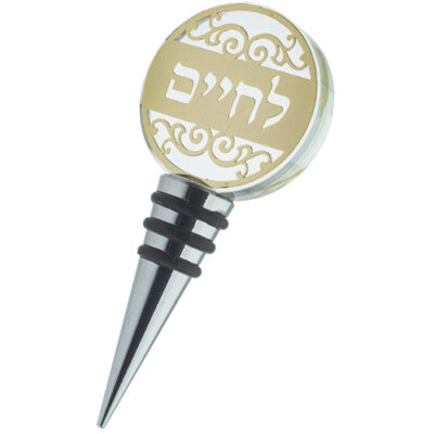 פקק יין קריסטל 9 ס"מ עם לוחית חיתוך בלייזר
