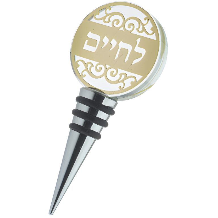 פקק יין קריסטל 9 ס"מ עם לוחית חיתוך בלייזר