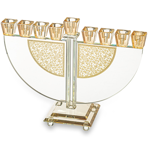 Crystal Elegant Hanukkiah 22 cm