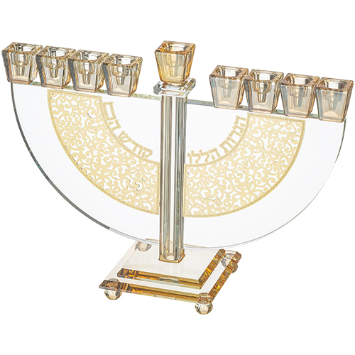 Crystal Elegant Hanukkiah 22 cm