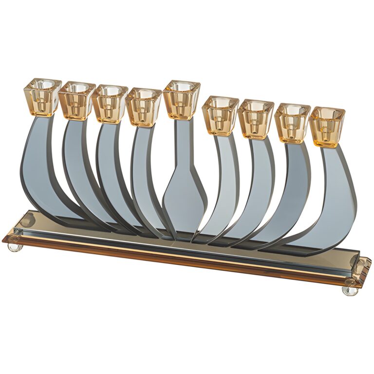 Crystal Elegant Menorah 16cm