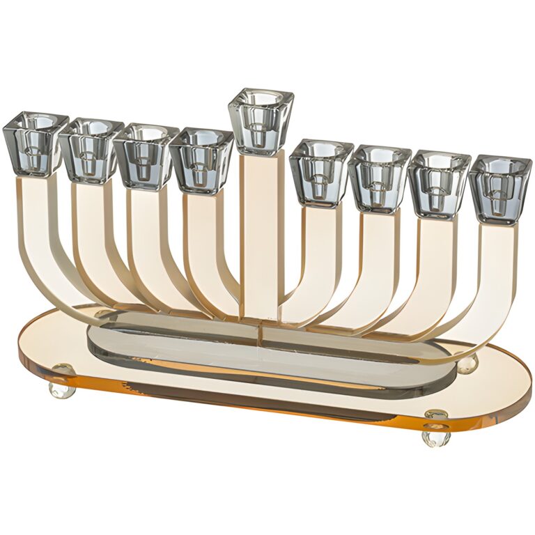 Crystal Elegant Menorah 15cm