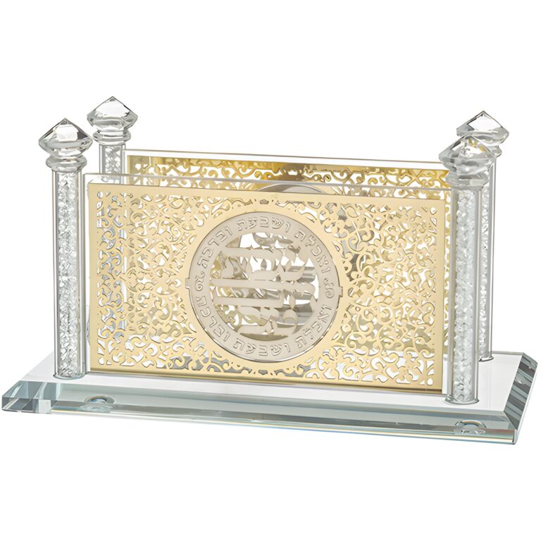 Crystal Napkin Holder with Laser Cut Plaque 8*17 cm