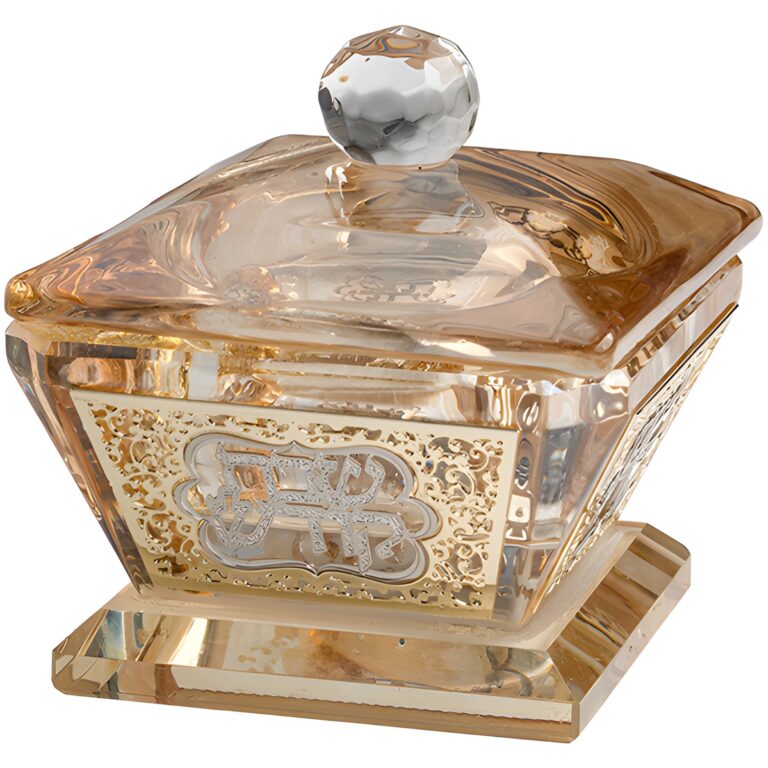 Crystal Salt Holder 6*4 cm with Laser Cut Plaque