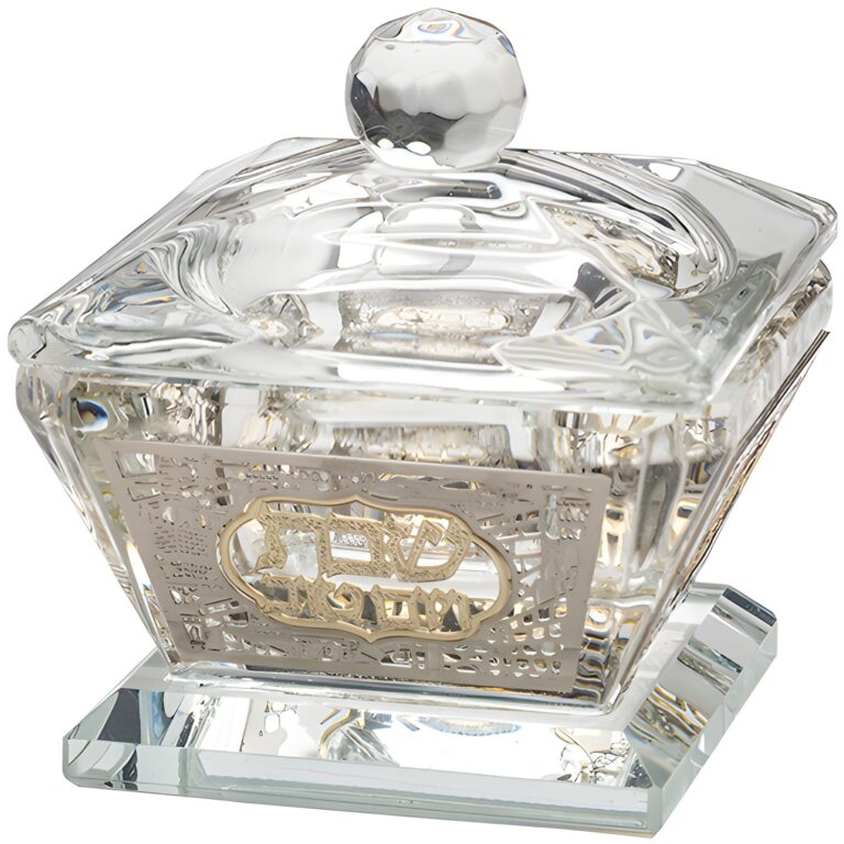 Crystal Salt Holder 6*4 cm with Laser Cut Plaque