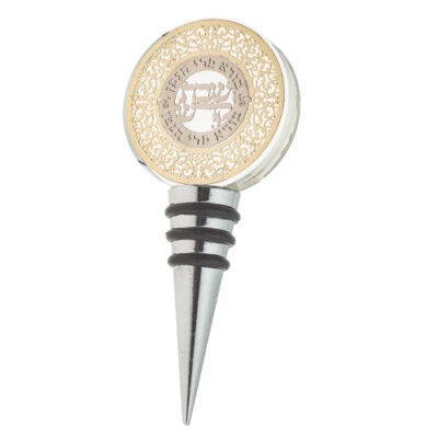 פקק יין קריסטל 9 ס"מ עם לוחית חיתוך בלייזר