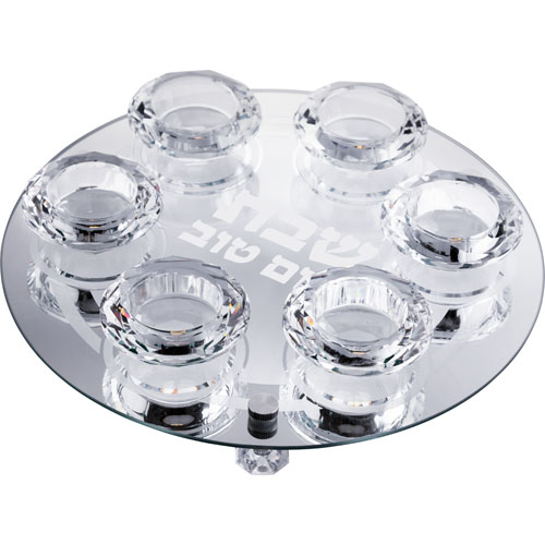 Crystal 6 Branches Candlesticks 25 cm