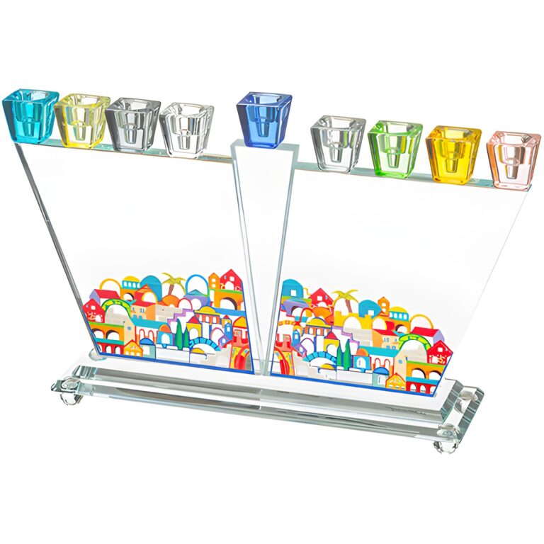 Crystal Elegant Hanukkiah 22 cm