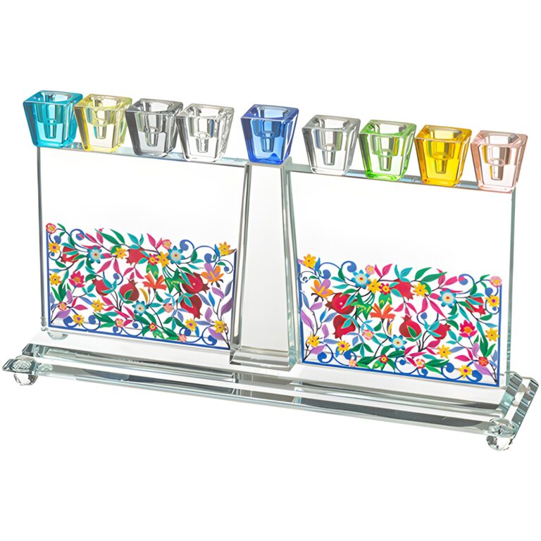 Crystal Elegant Hanukkiah 16 cm