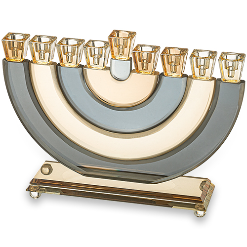 Crystal Elegant Hanukkiah 25cm