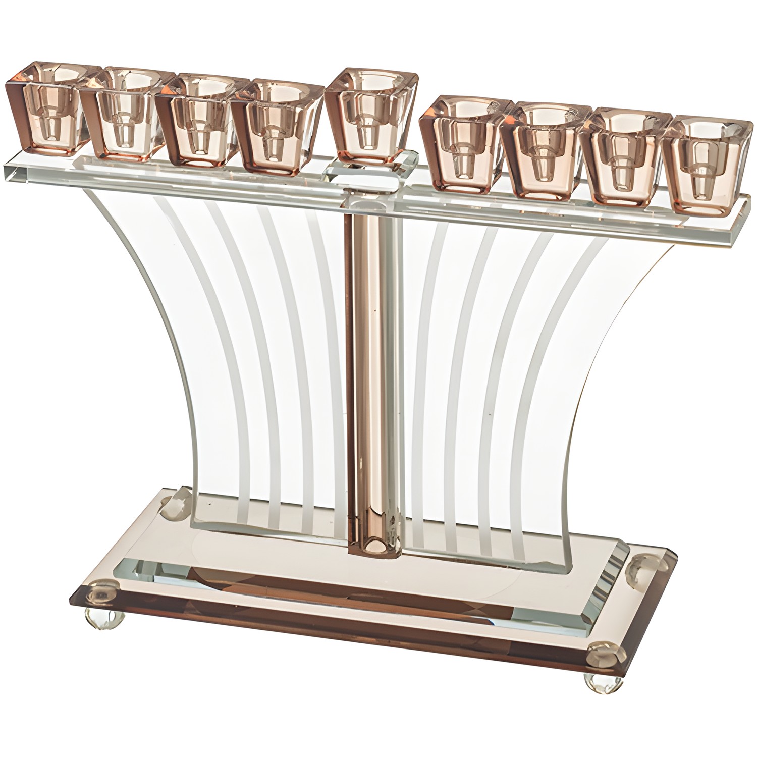 Crystal Elegant Hanukkiah 22 cm