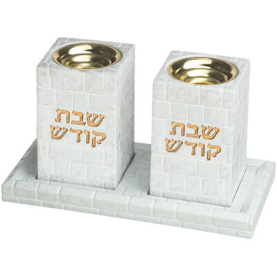 מגש פמוטים זוגי מעוצב מפולימר