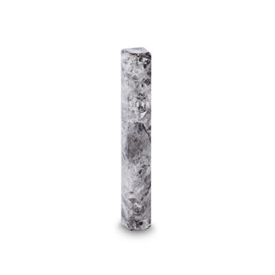 Plastic Mezuzah 12 cm - Gray Marble