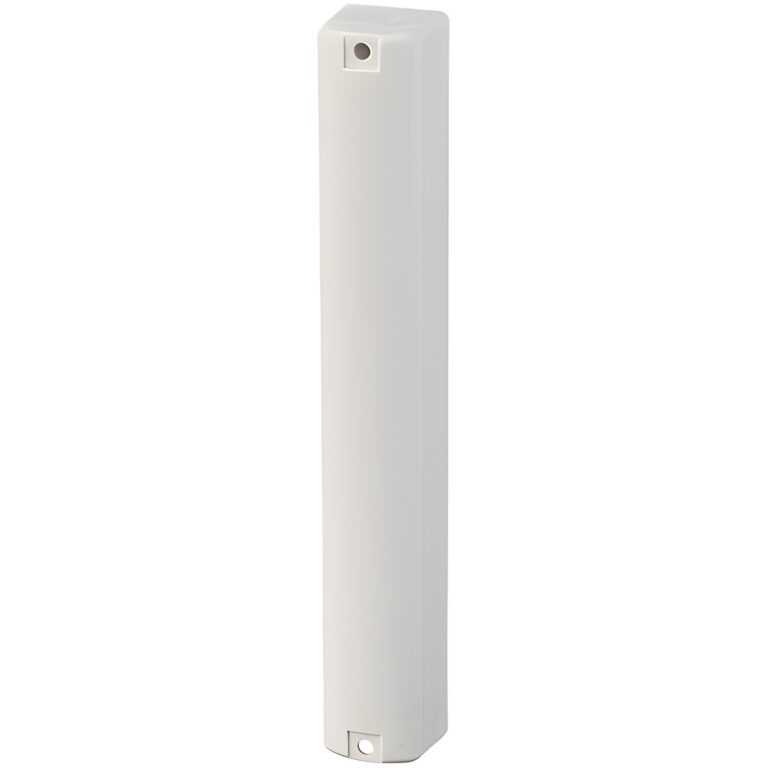 Clear  Plastic Mezuzah with Rubber Cork 15 cm