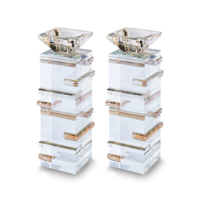 Crystal Candlesticks 20cm - Gold