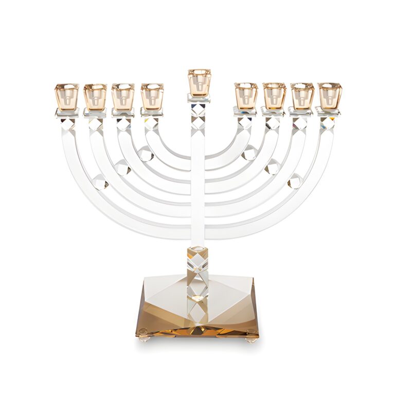Crystal Elegant Hanukkiah 33cm