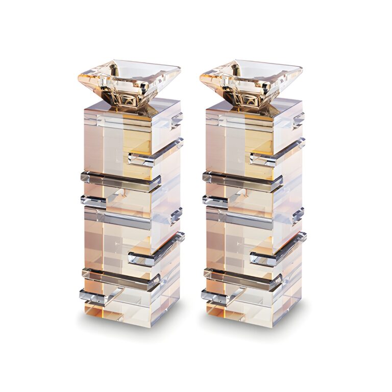 Crystal Candlesticks 20cm - Gold