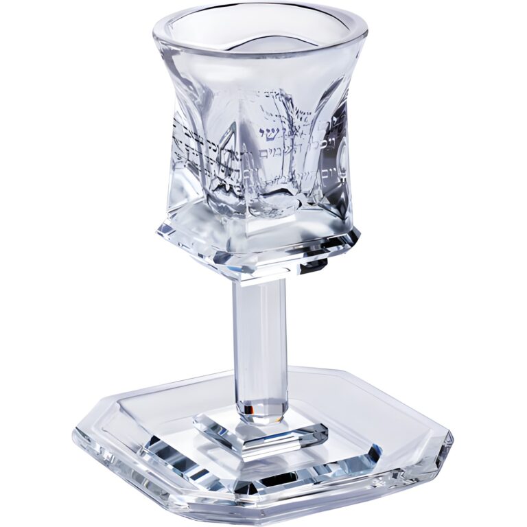 Crystal Kiddush Cup 16 cm Contain 100ml // 3.4oz