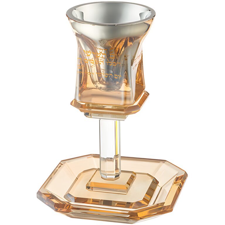 Crystal Kiddush Cup 16 cm Contain 100ml // 3.4oz