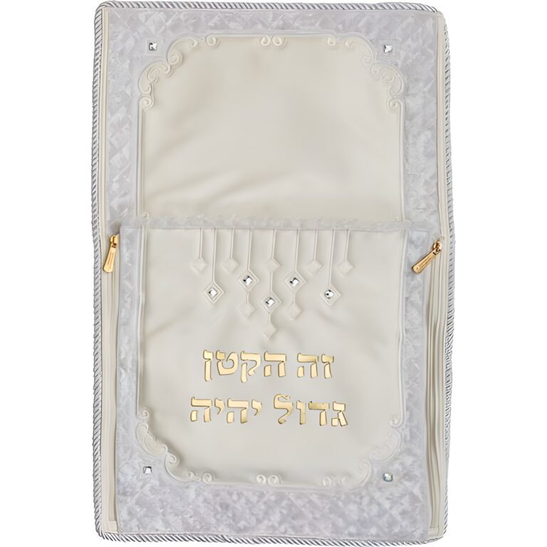 Leather Like Brit Pillow 74*50 cm with Bold Embroidery
