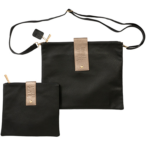 Leatherette Tallit - Tefillin Set 38*29.5 cm