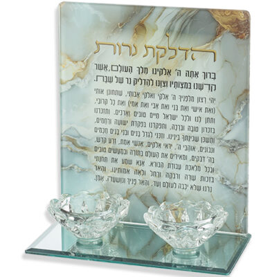 פמוטים זכוכית 18.5*16.5