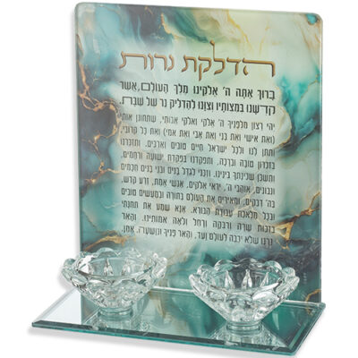 פמוטים מזכוכית 18.5*16.5