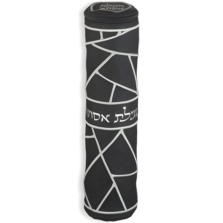 תיק דמוי עור למגילת אסתר 34 ס"מ - שחור
